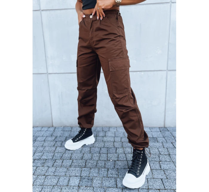 Dámské padákové kalhoty ADVENTURE hnědé UY1638