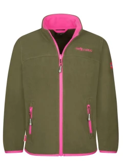 Trollkids Dívčí sportovní fleecová bunda XT s rozepínáním zelená (415-194)