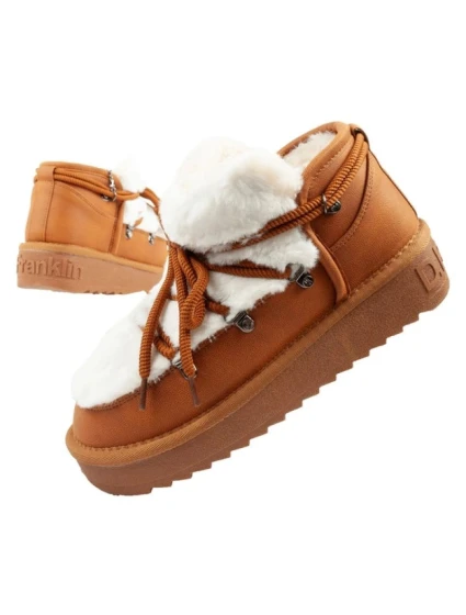 dámské sněhové boty zimní módní model 21395332 zateplené hnědé pro kotníkové dámské - D.Franklin