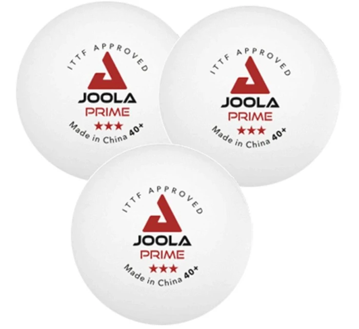 MÍČKY NA STOLNÍ TENIS JOOLA PRIME 3KS BÍLÉ