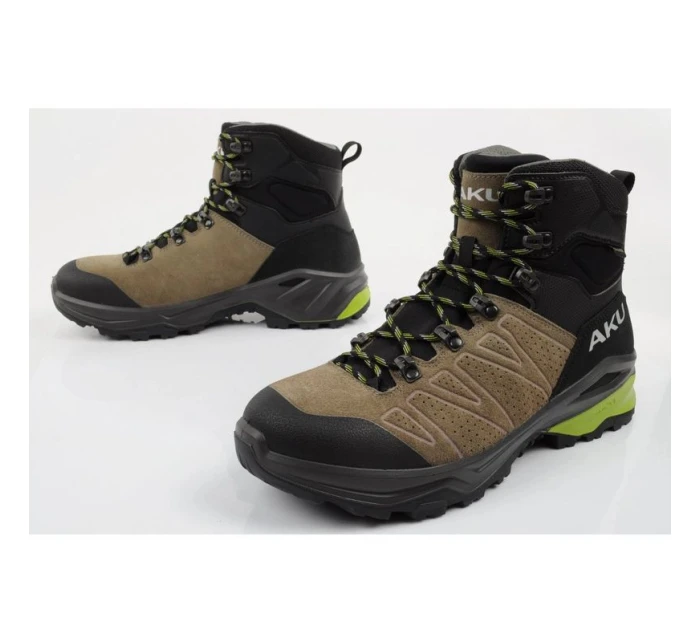 Aku pánská trekingová sportovní obuv Adapta Gore-tex kožená černá zelená