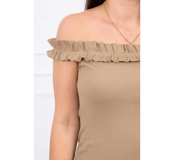 Velbloudí halenka s volánky Velbloudí halenka s volánky