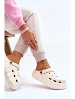 Dámská pěnová platforma Crocs Béžove Beckett Dámská pěnová platforma Crocs Béžove Beckett