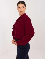 IT KS košile 26967.28 bordó IT KS košile 26967.28 bordó