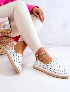 Dámské módní espadrilky Polka Dots Big Star - bílé