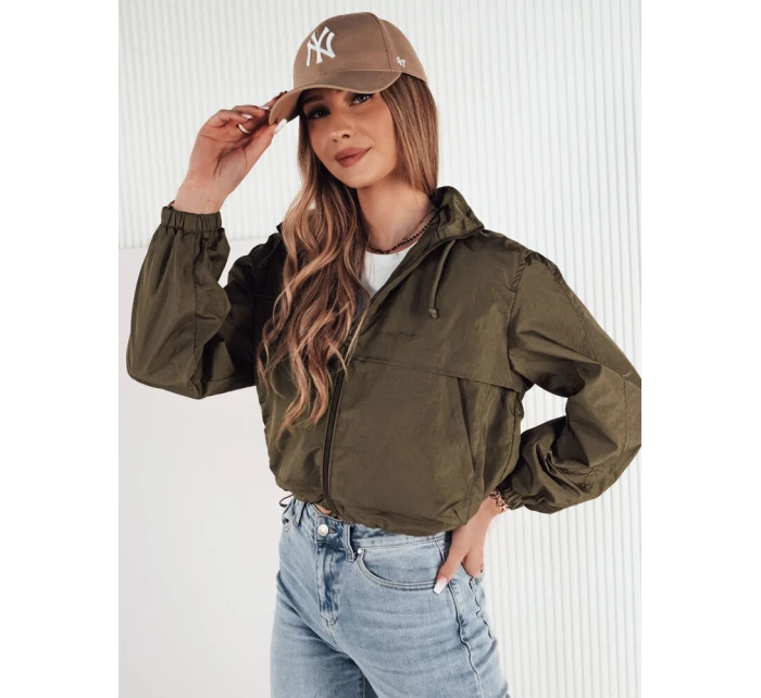 Dámská přechodná bunda s kapucí zelená Dstreet model 21974318 - FashionStreet Dámská přechodná bunda s kapucí zelená Dstreet model 21974318 - FashionStreet