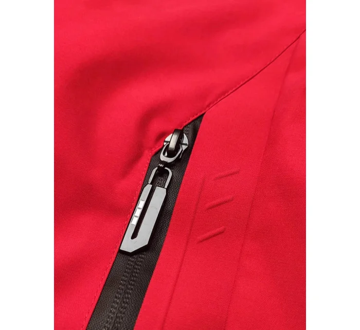 Červená pánská sportovní bunda s kapucí model 18311032 - J.STYLE Červená pánská sportovní bunda s kapucí model 18311032 - J.STYLE