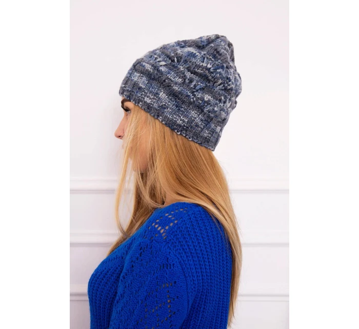 Roksana fleecová čepice K209 modrá+džíny