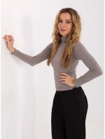 Bluzka IT BZ model 21757271 ciemny bezowy - FPrice Bluzka IT BZ model 21757271 ciemny bezowy - FPrice