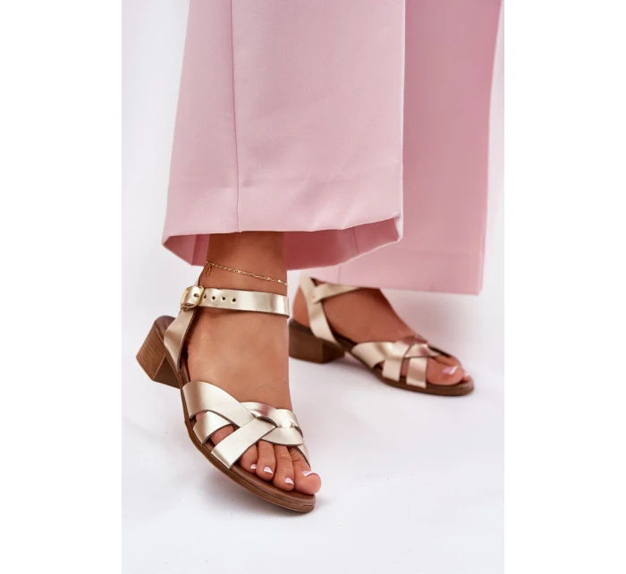 Sandály na podpatku model 212124 Step in style Sandály na podpatku model 212124 Step in style