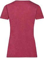 Fruit of the Loom Lady-Fit Valueweight T Dámské tričko 16.1372 vintage heather red Fruit of the Loom Lady-Fit Valueweight T Dámské tričko 16.1372 vintage heather red