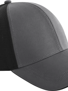Beechfield B 165 6 panelová klubová kšiltovka 53.0165 gunmetal grey/black