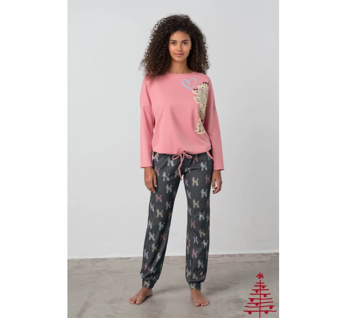 Dámské pyžamové kalhoty Printed Cuffed Pants model 17825449 - Vamp