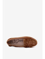 Dámské mokasíny z přírodní semišové kůže Camel model 22147661 - EVENTO