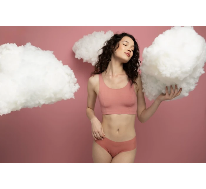 Kalhotky bezešvé Mousse Classic broskvové - Julimex