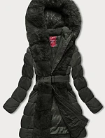 Dámská zimní bunda s kožešinovou armádou (2M-008)