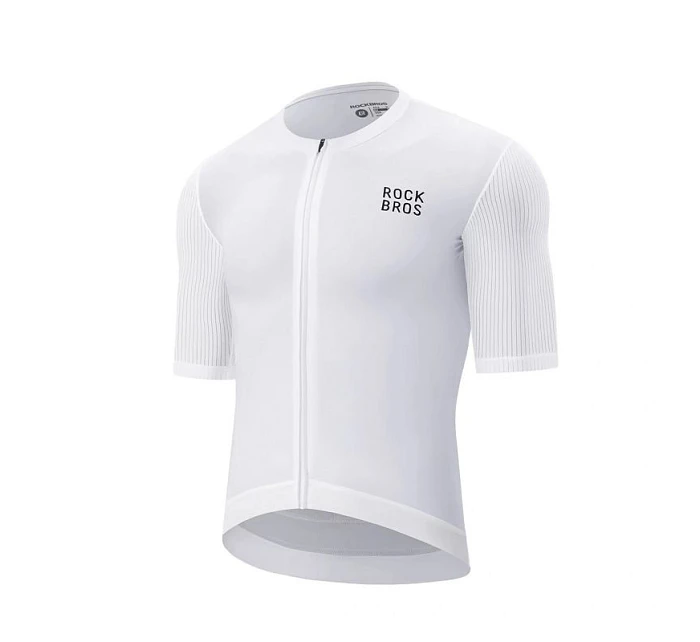 Cyklistický dres model 22114079 krátký rukáv velikost XS bílý - Rockbros
