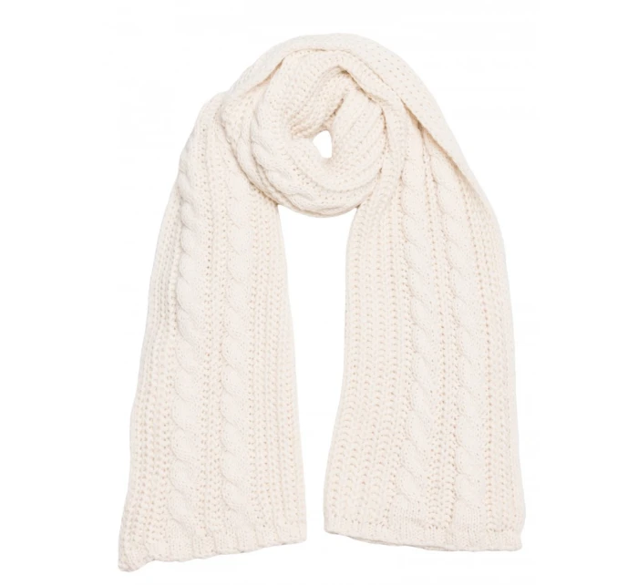 model 21417274 Pletená šála barva ecru - Moe model 21417274 Pletená šála barva ecru - Moe