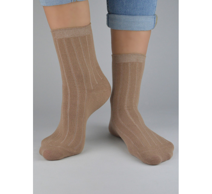NOVITI Ponožky SB051-W-01 Beige