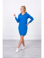 Šaty s kapucí chrpa