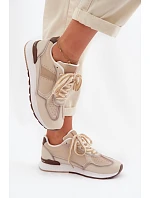 Dámské tenisky z eko kůže béžové Kelira