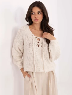 Sweter MI SW model 21465940 jasny beżowy - FPrice