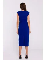 Midi šaty bez rukávů  modré model 20531338 - STYLOVE