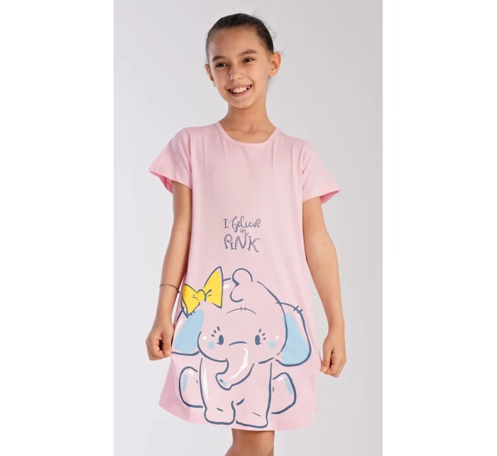 Dětská noční košile s krátkým rukávem Slon Dětská noční košile s krátkým rukávem Slon