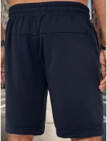 Pánské tmavě modré teplákové šortky Dstreet SX2479