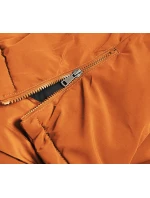 Oranžová dámská zimní bunda parka (CAN-588BIG)