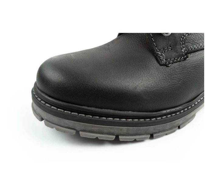 Wrangler Allan Mid pánské boty sable boots smart leather black