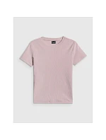 Dámské úzké žebrované tričko 4F 4FRSS26TTSHF3629-56S dámské