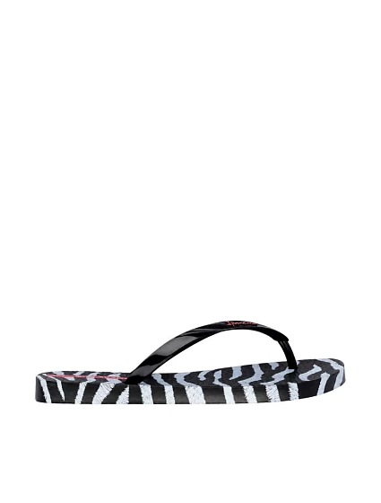 Dámské žabky Ipanema Animal Print, černé a šedé, 83846-BP655 Dámské žabky Ipanema Animal Print, černé a šedé, 83846-BP655