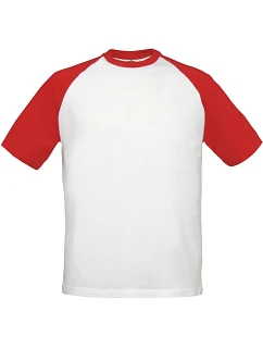 B&C kontrastní tričko white/red model 22482540