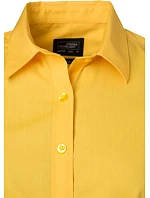 JN 679 Popelínová halenka s krátkým rukávem model 22488253 yellow - Daiber JN 679 Popelínová halenka s krátkým rukávem model 22488253 yellow - Daiber