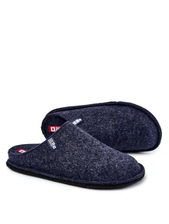 Klasické pánské pantofle Big Star model 21601053 Námořnická modrá - Big Star Shoes