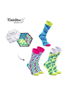 Duhové Rainbow Socks Ponožky V  3 model 21606885 - ZOOKSY/RAINBOW SOCKS