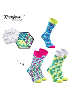 Duhové Rainbow Socks Ponožky V  3 model 21606885 - ZOOKSY/RAINBOW SOCKS