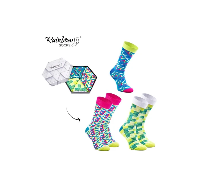 Duhové Rainbow Socks Ponožky V  3 model 21606885 - ZOOKSY/RAINBOW SOCKS