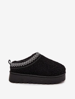 Dětské sněhule s kožešinou Černé model 21711298 - Boto