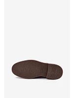 Pánské kožené boty Chelsea Big Star model 22386507 tmavě hnědé - Big Star Shoes Pánské kožené boty Chelsea Big Star model 22386507 tmavě hnědé - Big Star Shoes