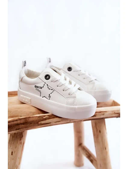 Dětská sportovní obuv Šněrovací Big Star KK374222 Bíle Dětská sportovní obuv Šněrovací Big Star KK374222 Bíle