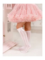 Ažurové dětské podkolenky s mašlí model 22121946 - Milena