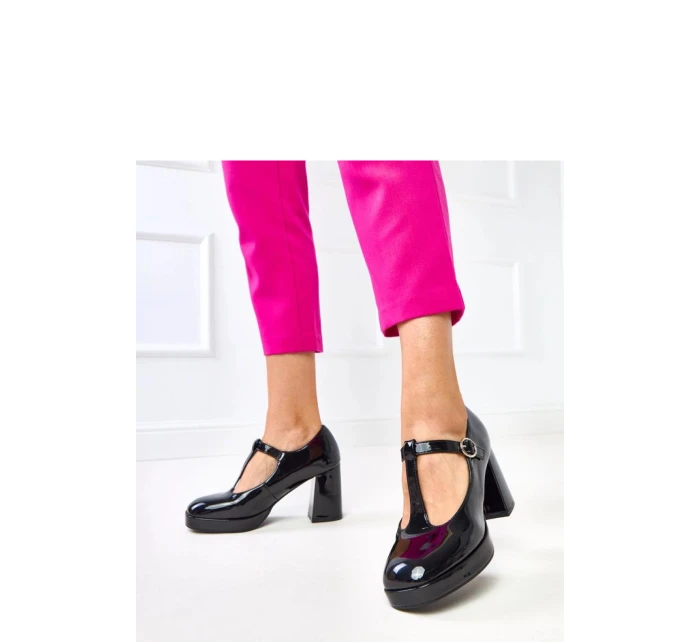 Polobotky na podpatku  model 218176 Solea