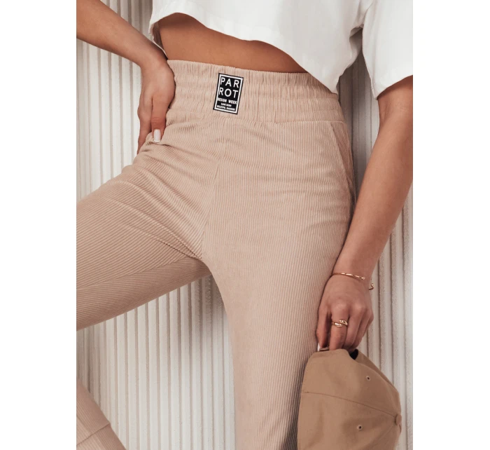 Dámské manšestrové kalhoty LORIST beige FashionStreet UY2055 Dámské manšestrové kalhoty LORIST beige FashionStreet UY2055