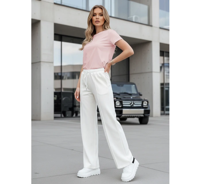 Dámské tepláky DRESSANIK ecru FashionStreet UY2703 Dámské tepláky DRESSANIK ecru FashionStreet UY2703