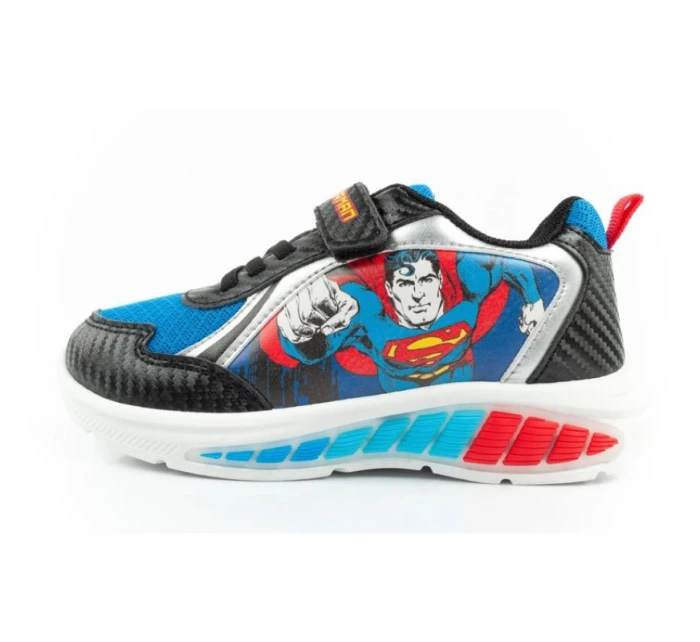 Leomil dětské sportovní boty tenisky pro chlapce Superman LED