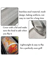 Košík na grilování zeleniny 9x9x20 cm