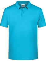 Pánské piqué polo z bio bavlny 02. turquoise model 22437883 - Daiber Pánské piqué polo z bio bavlny 02. turquoise model 22437883 - Daiber
