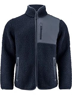 Fleece Men Pánská fleecová bunda Sherpa "TwoTone" navy model 22453534 - James Harvest